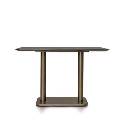 Coco Maison Brest bistrotafel stone anthracite 120x75cm Goud